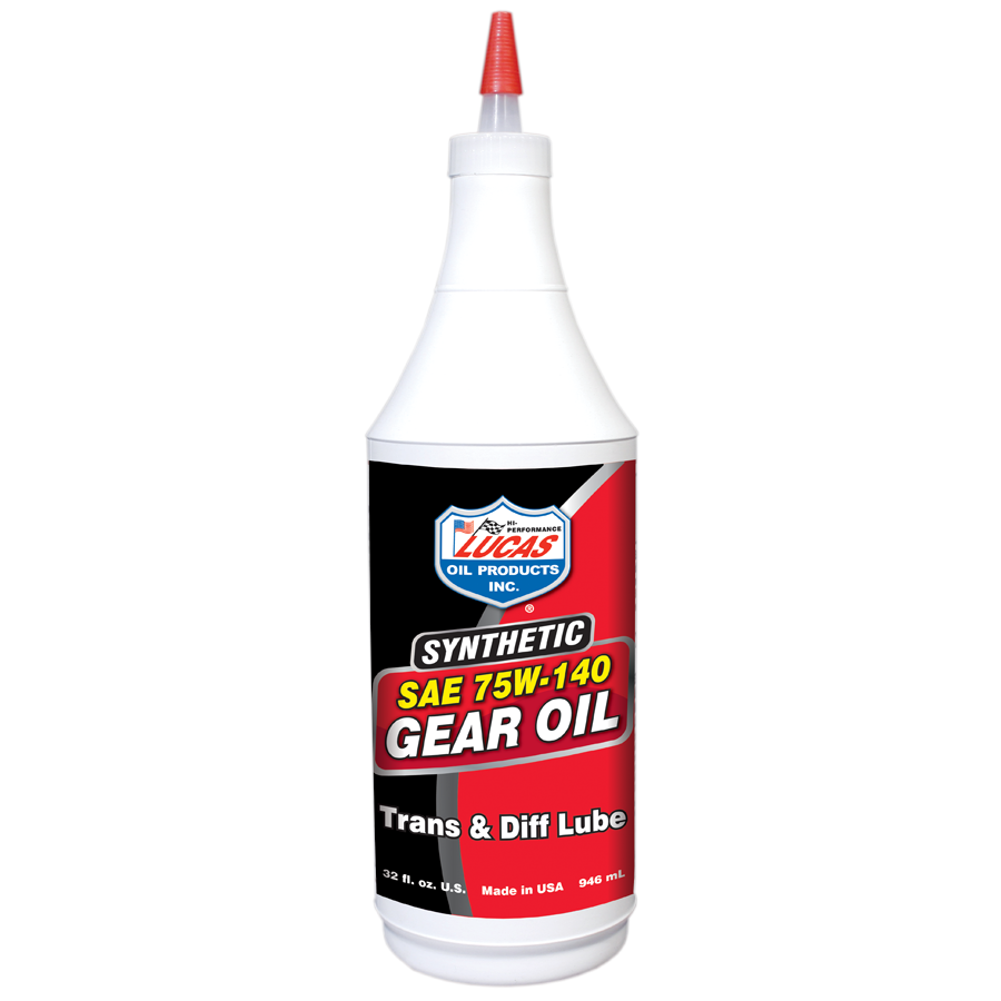 Lucas Oil Products Transmission and Differential Gear Oil 75W140 Synthetic 1 qt - Set of 12