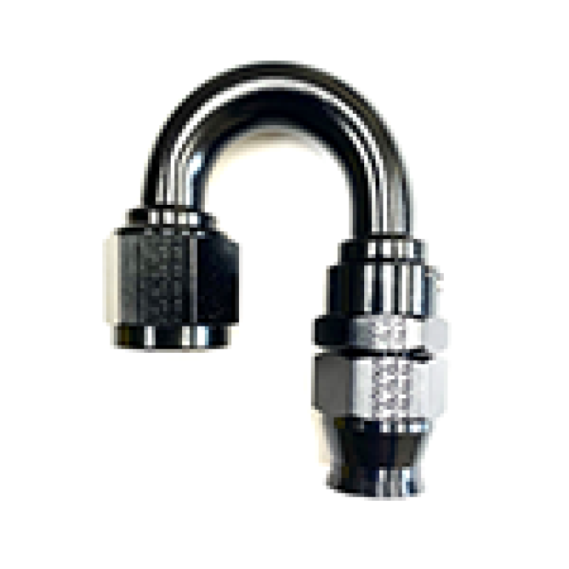 Fragola Real Street PTFE Race Hose End -8 AN - 180 - Black