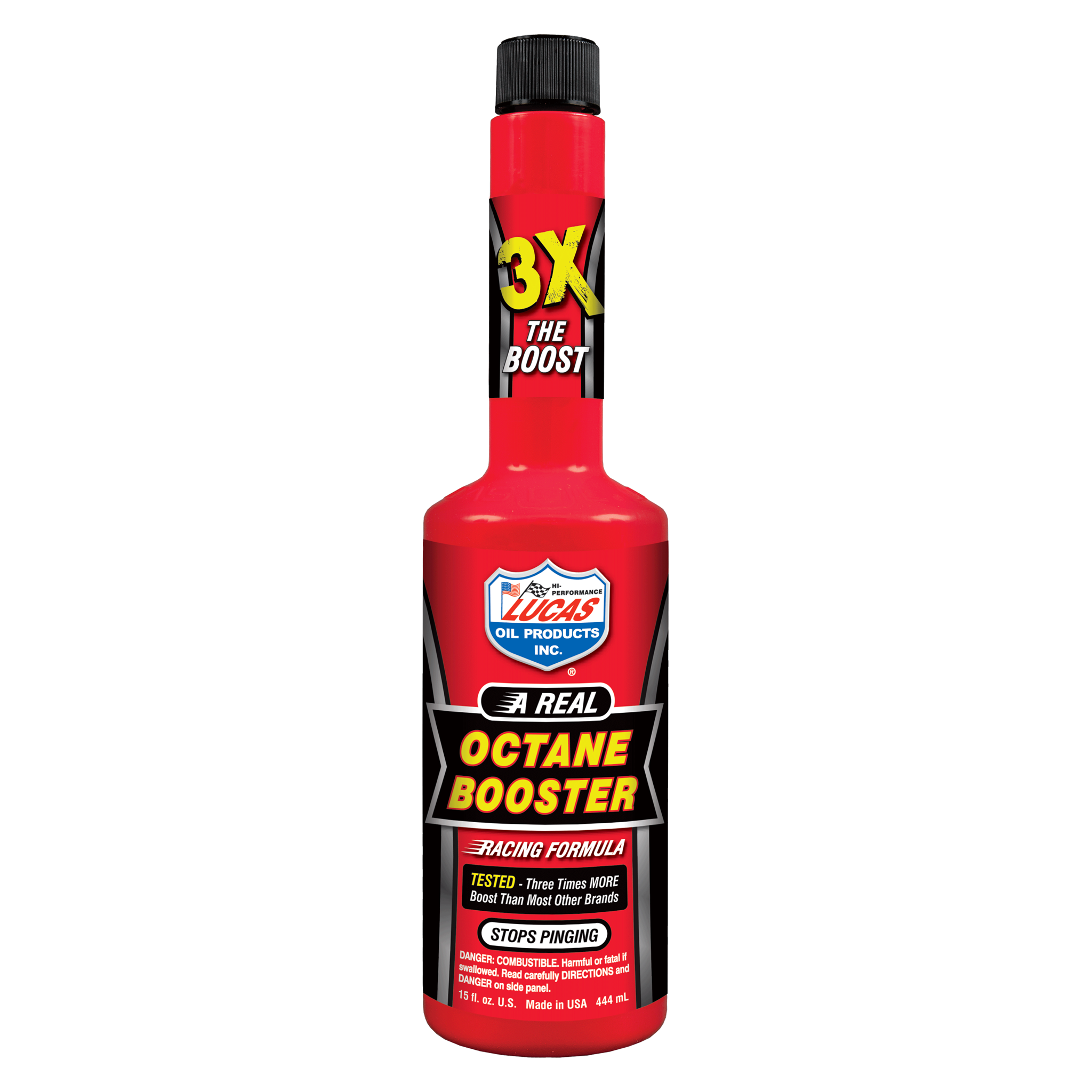 Lucas Oil Products Octane Booster Fuel Additive 15.00 oz Gas - Set of 12