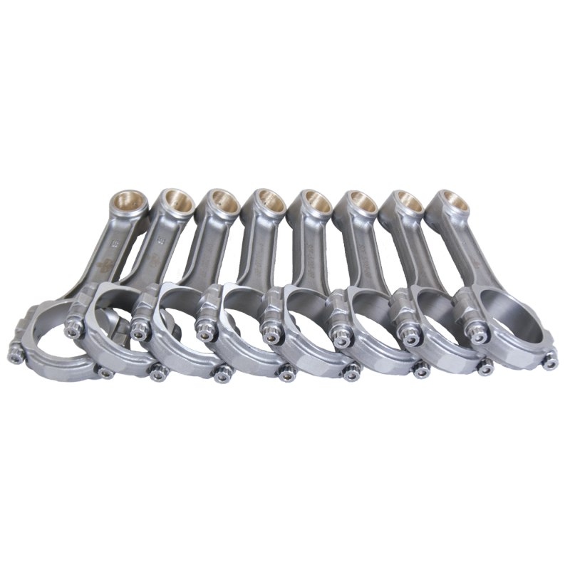 Eagle "SIR" I-Beam Forged 5140 Steel Connecting Rods - SB Chevy (Bushed) - 5.700" Rod Length, 570 Grams - (Set of 8)