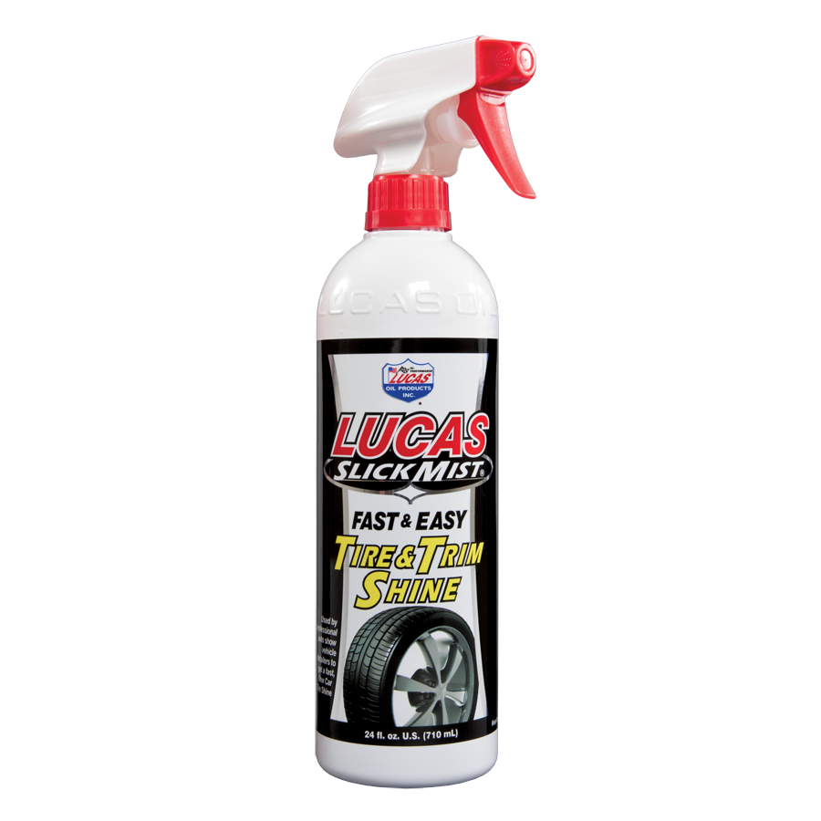 Lucas Oil Products Slick Mist Tire and Trim Tire Shine 24 oz Spray Bottle - Set of 6