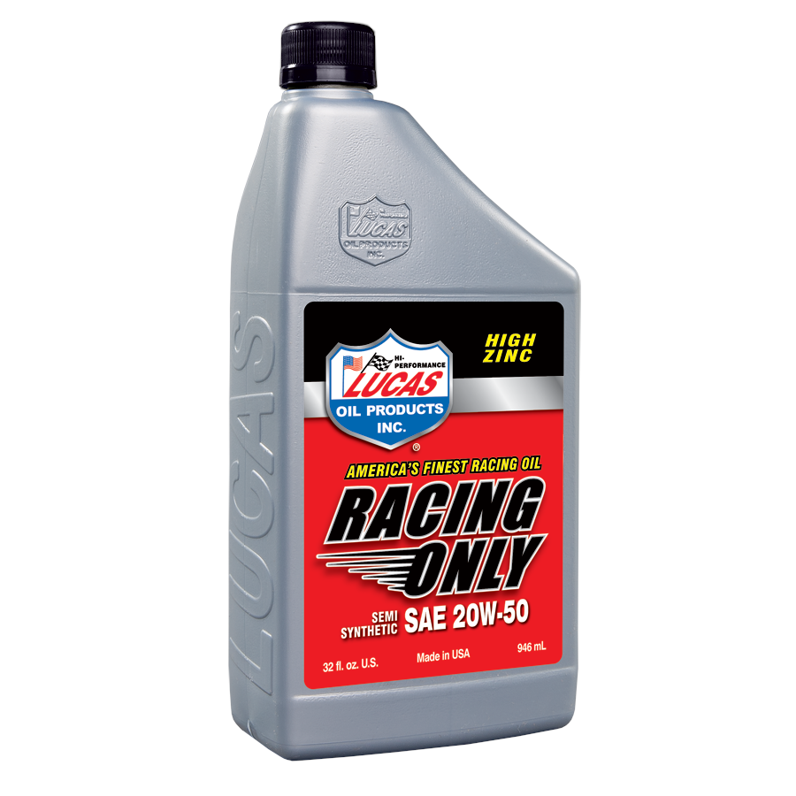 Lucas Oil Products Racing Motor Oil 20W50 Semi-Synthetic 1 qt - Set of 6