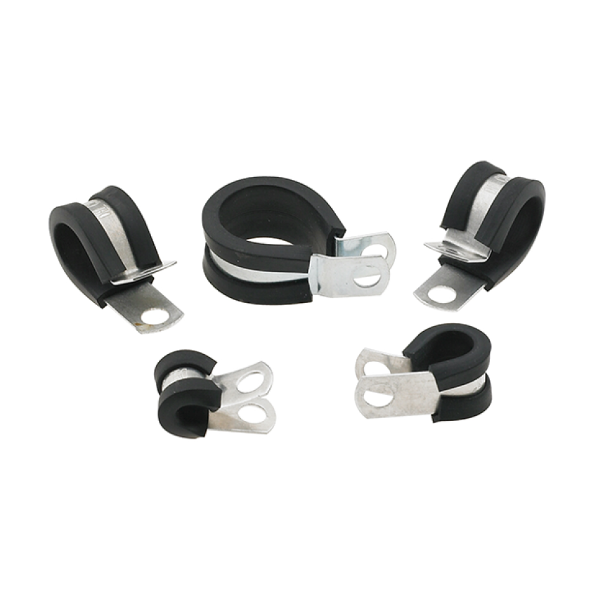 Fragola Performance Systems Adel Line Clamp 5/8" ID Rubber Lining Aluminum - Set of 10
