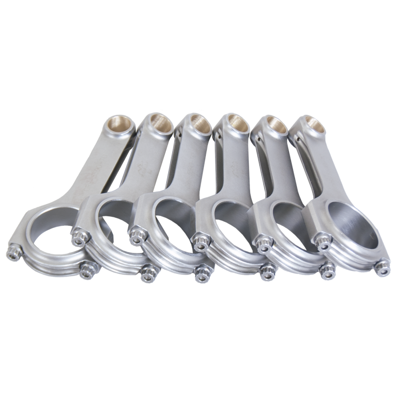 Eagle H-Beam Connecting Rod - 5.590 in Long - Bushed - 3/8 in Cap Screws - Forged - Toyota Inline-6 - Set of 6