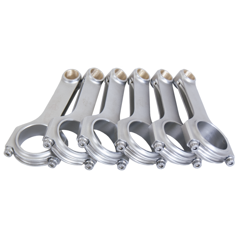Eagle H-Beam Connecting Rod - 5.590 in Long - Bushed - 3/8 in Cap Screws - Forged  - Toyota Inline-6 - Set of 6