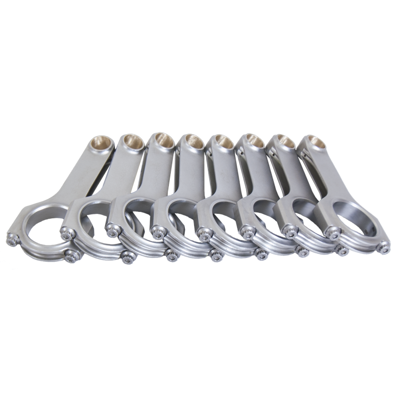 Eagle H-Beam Connecting Rod - 5.400 in Long - Bushed - 7/16 in Cap Screws - ARP2000 - Small Block Ford - Set of 8