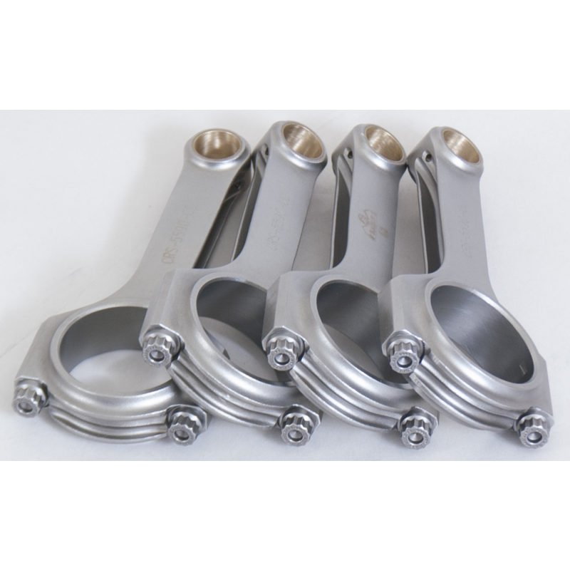 Eagle H-Beam Connecting Rod - 5.590 in Long - Bushed - 3/8 in Cap Screws - Forged - GM 2.2 L - Set of 4