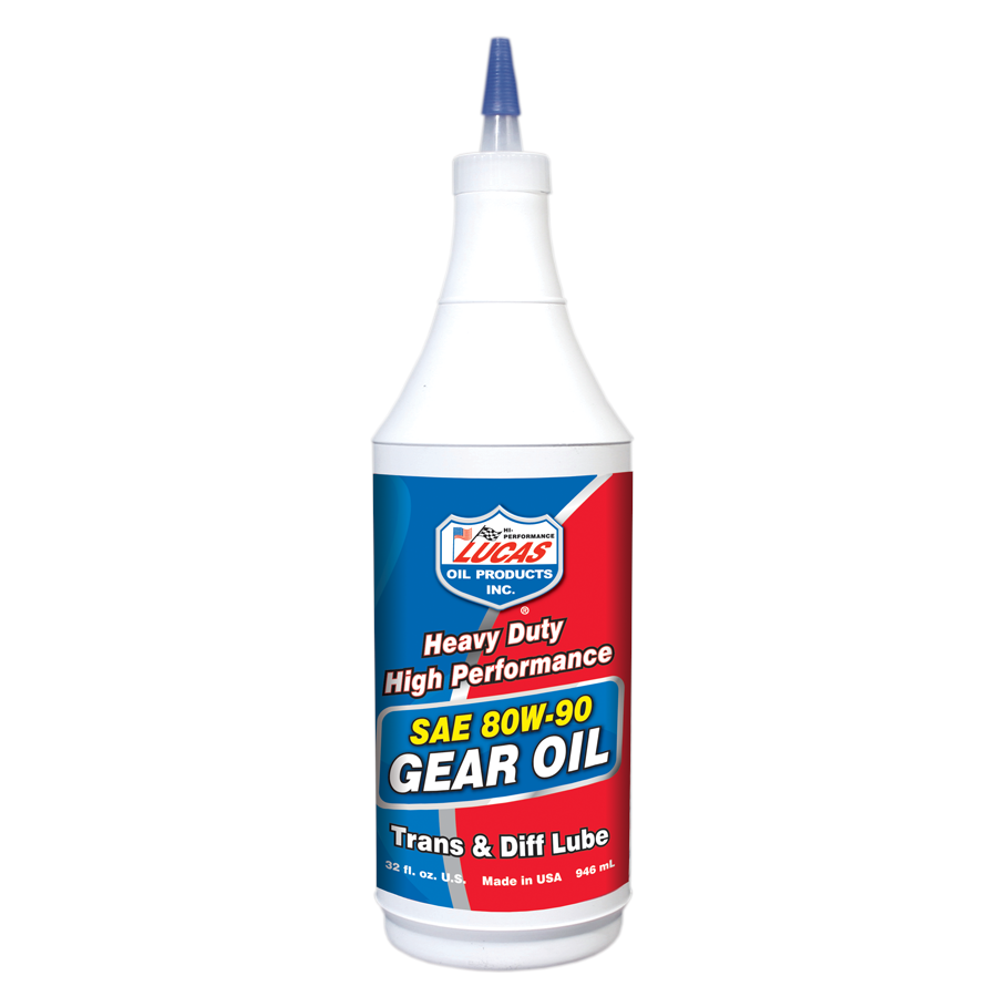 Lucas Oil Products Heavy Duty Gear Oil 80W90 Conventional 1 qt - Set of 12