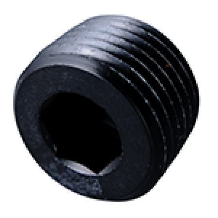 Fragola 3/8 NPT Allen Pipe Plug - Black