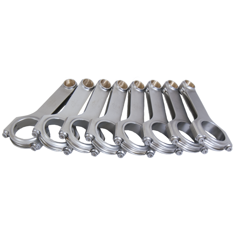 Eagle "3-D" H-Beam Forged 4340 Steel Connecting Rods - SB Chevy - Length: 6.000"- Large Journal, Extreme Duty - Weight: 645 Grams - 2.100" Crank Pin Diameter - .940" Big End Width - .927" Big End Bore - (Set of 8)