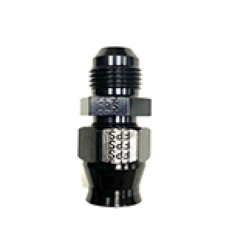 Fragola Performance Systems Tube End Fitting Straight 6 AN Male to 1/4" Tubing Aluminum - Black Anodize