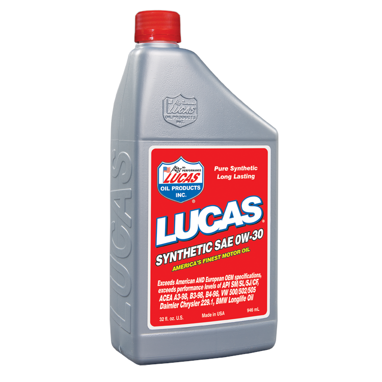 Lucas Oil Products 0W30 Motor Oil Synthetic 1 qt - Set of 6