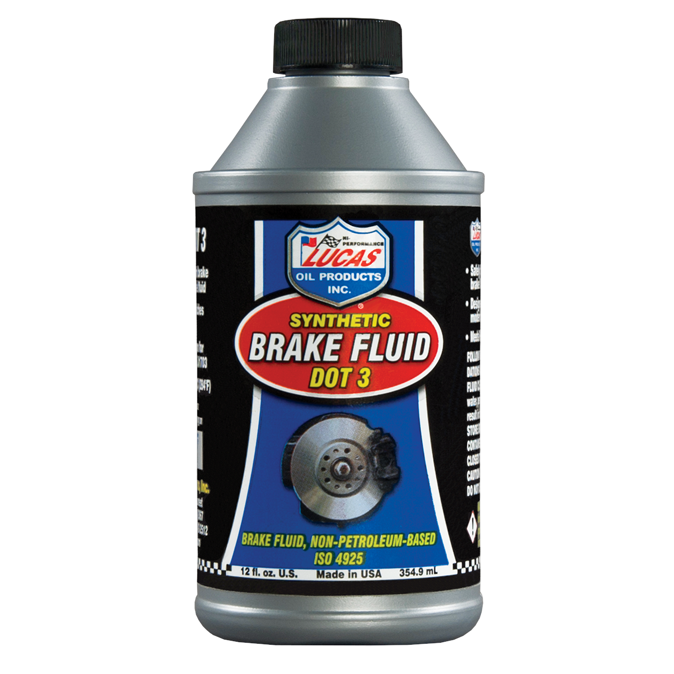 Lucas Oil Products DOT 3 Brake Fluid Synthetic 12.00 oz - Set of 12