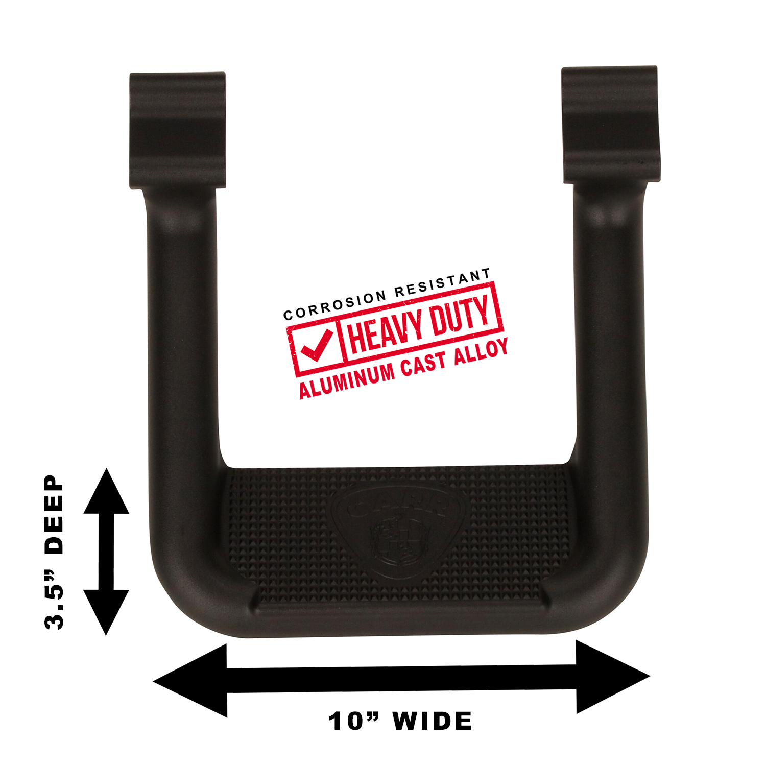 Carr Hoop II Step Bars Mount Kit Included Aluminum Black Powder Coat - Various Applications