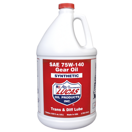 Lucas Oil Products Transmission and Differential Gear Oil 75W140 Synthetic 1 gal - Set of 4