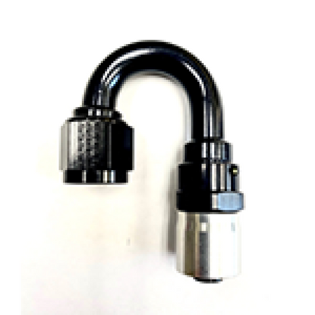 Fragola #6 180 Degree Crimp Hose Fitting