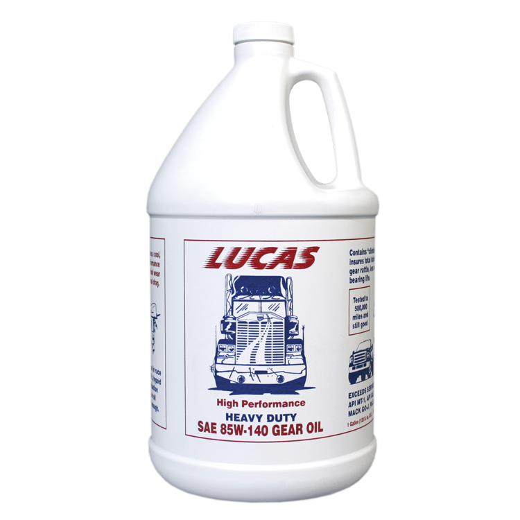 Lucas Oil Products Heavy Duty Gear Oil 85W140 Conventional 1 gal - Set of 4