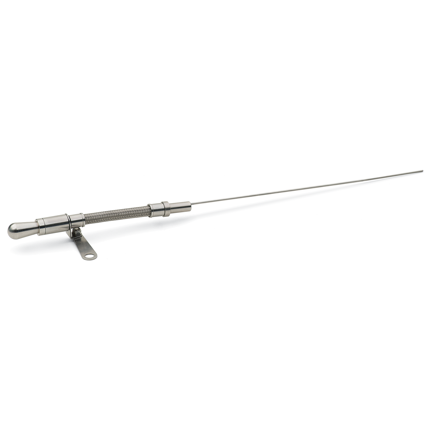 Proform Performance Parts Braided Stainless Tube Engine Oil Dipstick Stainless Chrome SB Ford