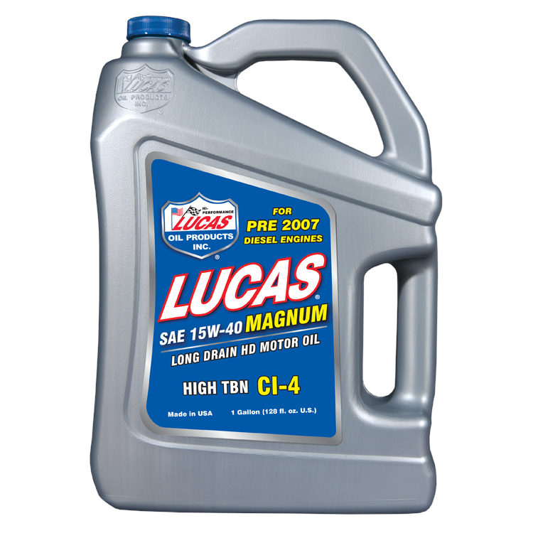 Lucas Oil Products Magnum Motor Oil 15W40 Conventional 1 gal - Set of 4