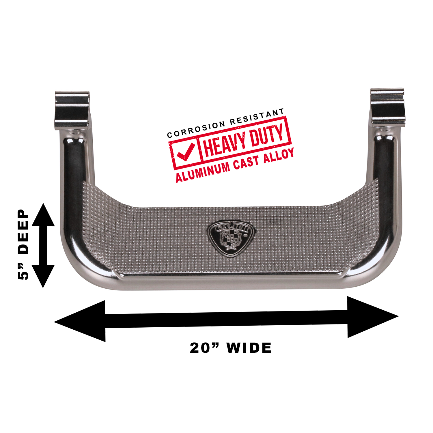 Carr Super Hoop Step Bars - Polished Aluminum - Various Applications 124032-1
