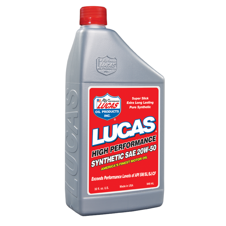 Lucas Oil Products 20W50 Motor Oil Synthetic 1 qt - Set of 6