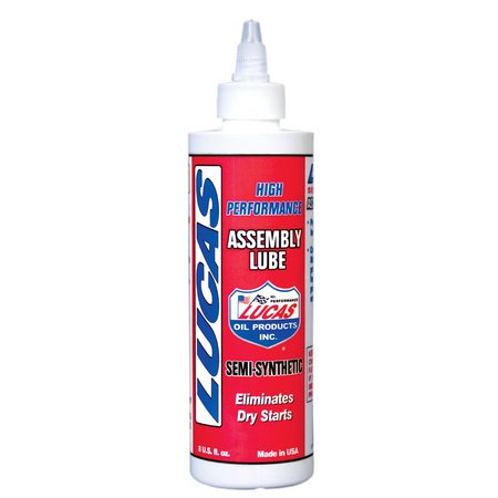 Lucas Oil Products High Performance Assembly Lubricant Semi-Synthetic 8.00 oz Bottle - Set of 12