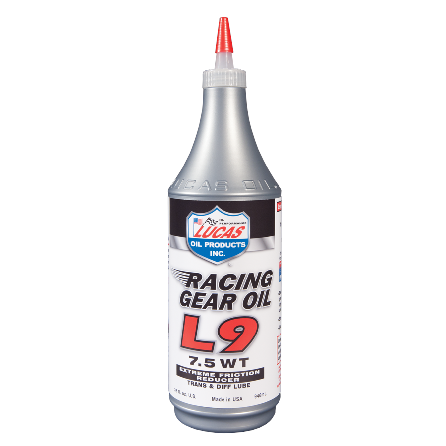 Lucas Oil Products Racing Gear Oil L9 Gear Oil 7.5WT Synthetic 1 qt - Set of 12