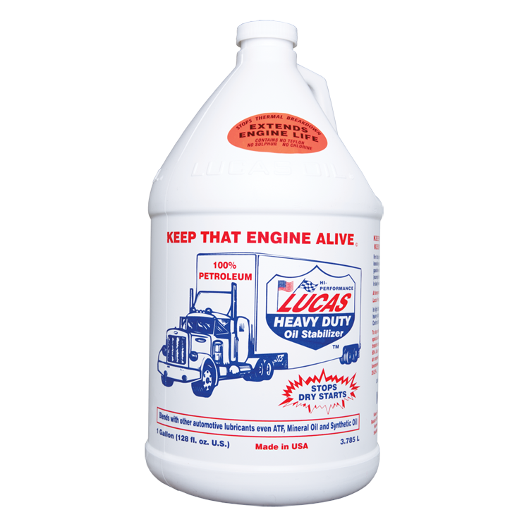 Lucas Oil Products Heavy Duty Oil Stabilizer Motor Oil Additive Conventional 1 gal - Set of 4