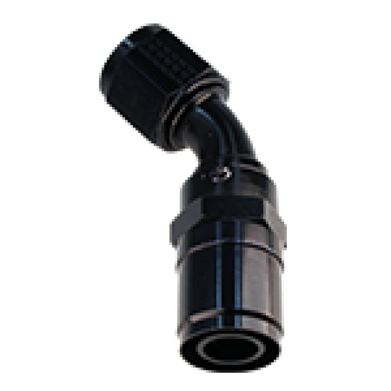 Fragola Race-Rite Crimp-On 60 Degree Hose End - 16 AN Hose Crimp to 16 AN Female - Black Anodized