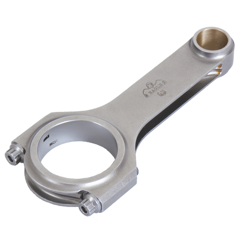 Eagle H-Beam Connecting Rod - 6.135 in Long - Bushed - 7/16 in Cap Screws - Forged - Big Block Chevy - Set of 8