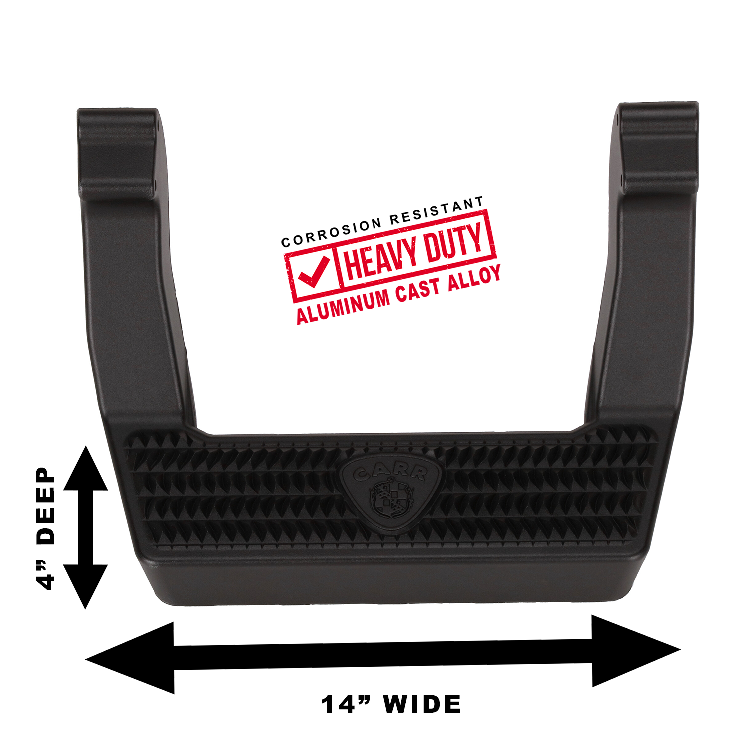 Carr LD Steps - Black Powder Coat - Various Applications 114501 - Pair