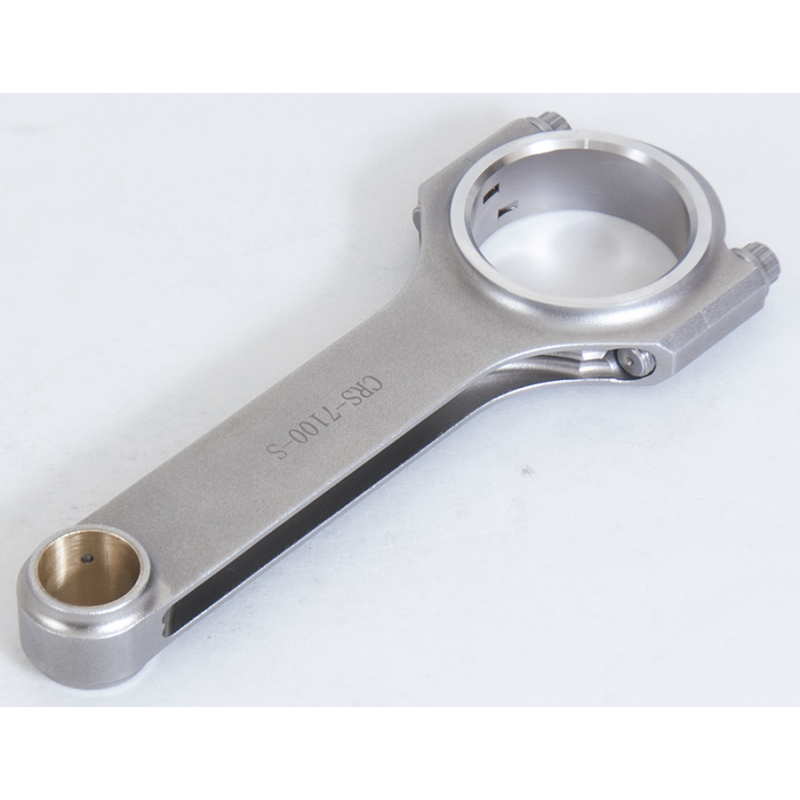 Eagle H-Beam Connecting Rod - 7.100" Long - Bushed - 7/16" Cap Screws - Forged Steel - BB Chevy / Oldsmobile V8 (Set of 8)