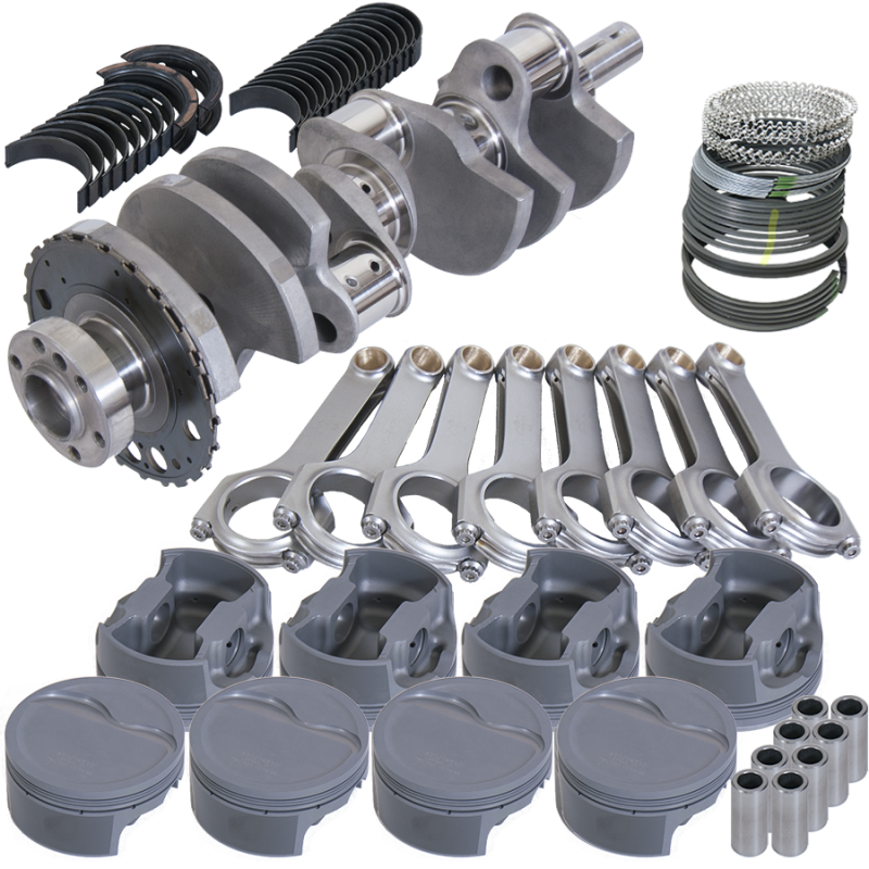 Eagle Rotating Assembly Kit - 408 CID - Forged Crank - Forged Pistons - 4.000" Stroke - 4.030" Bore - 6.125" H-Beam Rods - GM LS-Series