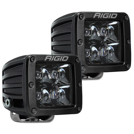 Rigid Industries LED Light Pair D-Series Spot Midnight