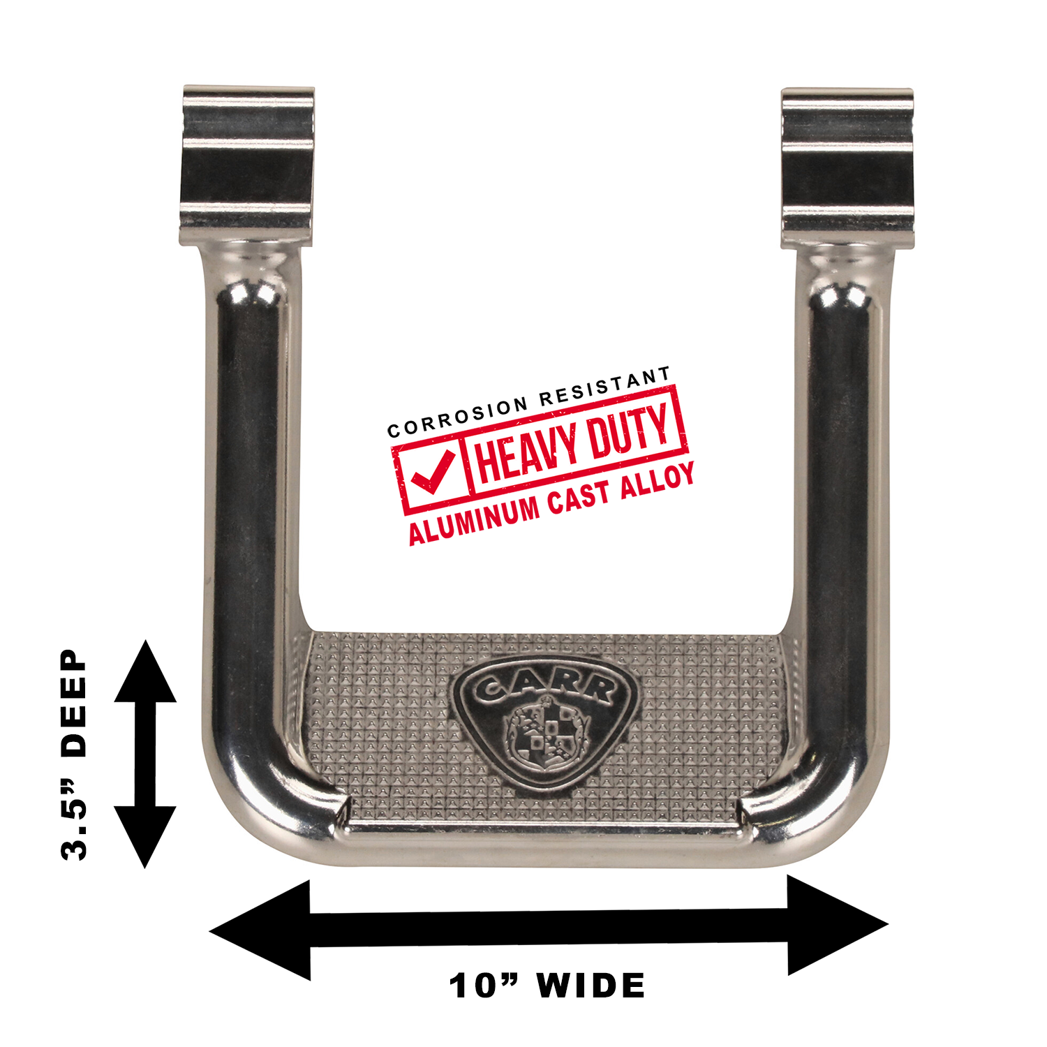 Carr Hoop II Step Bars - Polished Aluminum - Ford Fullsize Truck 1981-98 102522-1