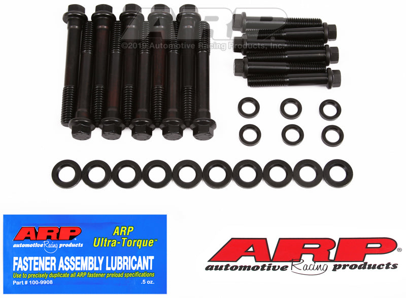 ARP Main Bolt Kit - Hex Head - 4-Bolt Mains - Chromoly - Black Oxide - Dart - SHP - Small Block Chevy