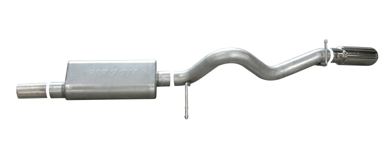 Gibson Cat-Back Single Exhaust System - 3 in Tailpipe - 4 in Tips - Polished - Hummer H3 2008-10