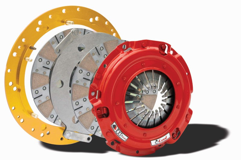 McLeod RXT 1200 Clutch Kit - Twin Disc - 9-11/16" Diameter - 1-1/8" x 26 Spline - Rigid Hub - Organic - Steel - Flywheel - GM LS-Series / GM GenV LT-Series