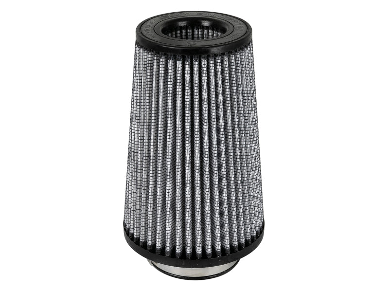 aFe Power Magnum FLOW Pro DRY S Conical Air Filter Element - 6 in Base - 4-1/2 in Top - 3-1/2 in Flange - 9 in Tall - White