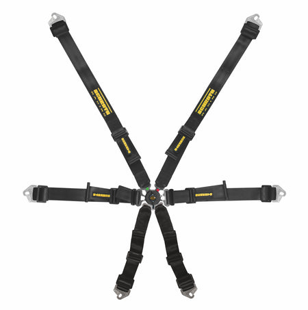 Schroth Flexi 2x2 6-Point Camlock Harness - Black