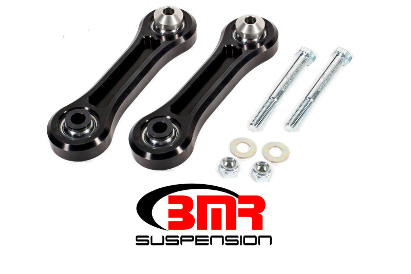 BMR Suspension Vertical Link - Spherical Bearing - Billet Aluminum - Black Anodized - Ford Mustang 2015-21 TCA045 - Pair