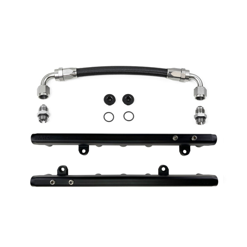 DeatschWerks Crossover Fuel Rail - Black Anodized - GM LS-Series 7-203