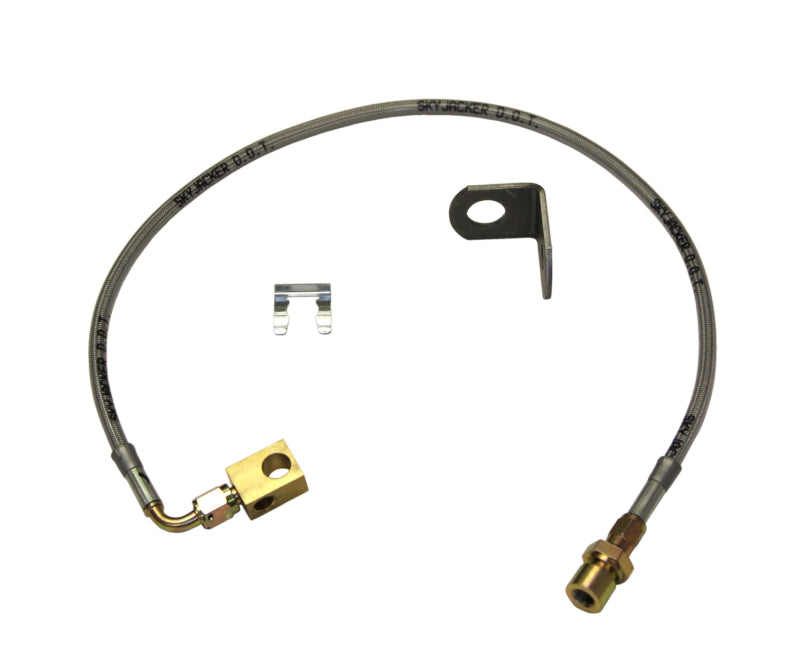 Skyjacker Brake Hose Kit - DOT Approved - Braided Stainless - 4 to 8" Lift - Rear - Jeep Wrangler TJ 1997-2006