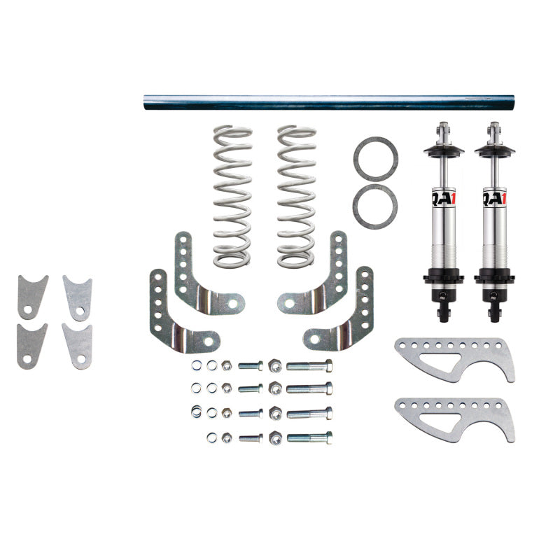 QA1 Pro-Rear Twintube Coil-Over Rear Single Adjustable Shock Kit - 1551-1850 lb - Progressive 175-350 lb/in Spring Rate