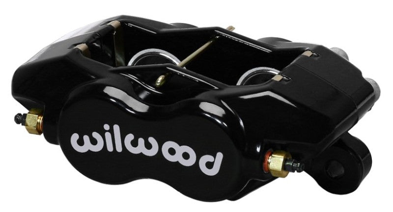 Wilwood Forged Dynalite Brake Caliper - 4 Piston - Aluminum - Black - 13.06" OD x 0.810" Thick Rotor - 5.250" Lug Mount