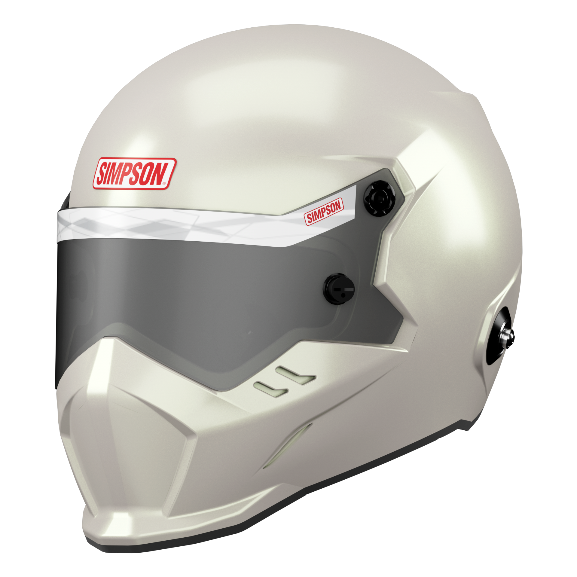 Simpson Kingsnake Helmet - Pearl White