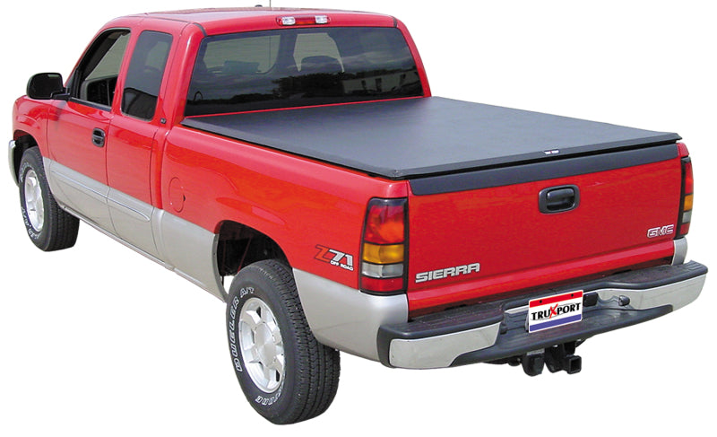 Truxedo Truxport Roll-Up Tonneau Cover - Hook and Loop Attachment - Vinyl Top - Black - 5 ft 9 in Bed - GM Fullsize Truck 2004-07