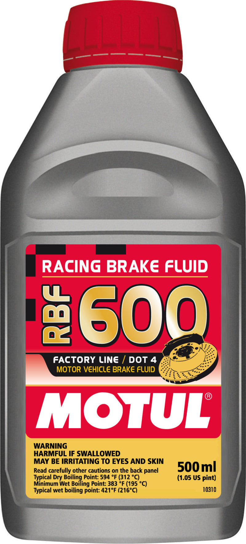 Motul RBF 600 Factory Line Brake Fluid - 0.5 Liter (Case of 12)