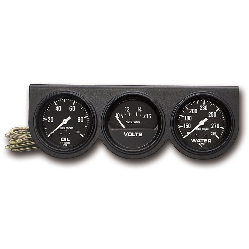 Auto Gage Black Oil / Volt / Water Black Console - 2-5/8 in.