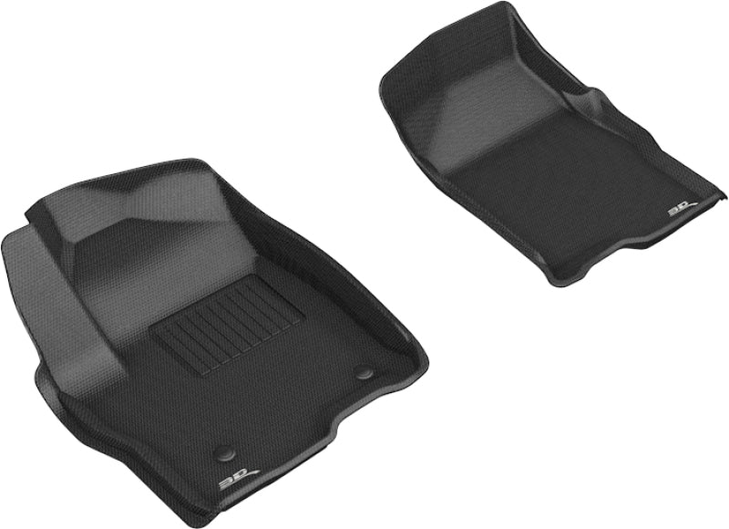 3D MAXpider Kagu Floor Liner - Front - Black/Textured - GM Fullsize Truck 2019-21 - (Pair)